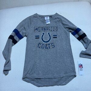 NFL Indianapolis Colts Gray Long Sleeve Kids Shirt